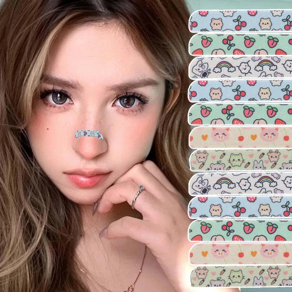 Cartoon Nose Splint Tape - Self Adhesive Nose Shaper Corrector Stickers - External Support Lift Tape