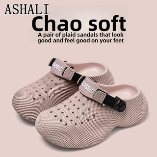 Giày Lỗ Nữ Mùa Hè Ngoài Mặc 3D Họa Tiết Dép Dép Chống Trơn Trượt Ngoài Trời Giày Đi Theo Sông Giày Hai Dây Giày Sandal Cặp Đôi