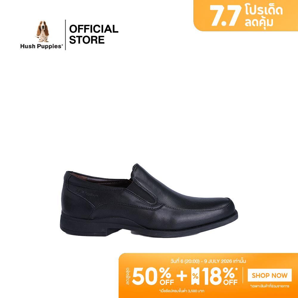 Hush Puppies รองเท้าผู้ชาย รุ่น HP 8HDFPP015A - สีดำ (รองเท้าทางการหนังสังเคราะห์ แบบสวม)