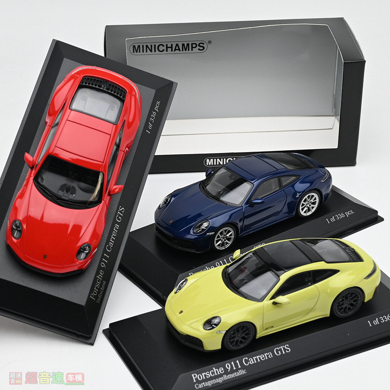 MINICHAMPS Mini Cut 1: 43 Porsche 911 992 Carrera GTS Car Model