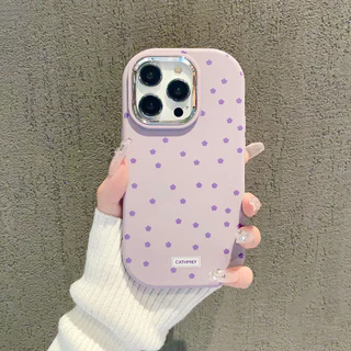 เคสโทรศัพท์ลายดอกไม้ขนาดเล็ก กรอบชุบด้วยไฟฟ้า ไอโฟน11 For iPhone12 13 14 15Pro MAX X XS XR XS 7 8Plus SE2020