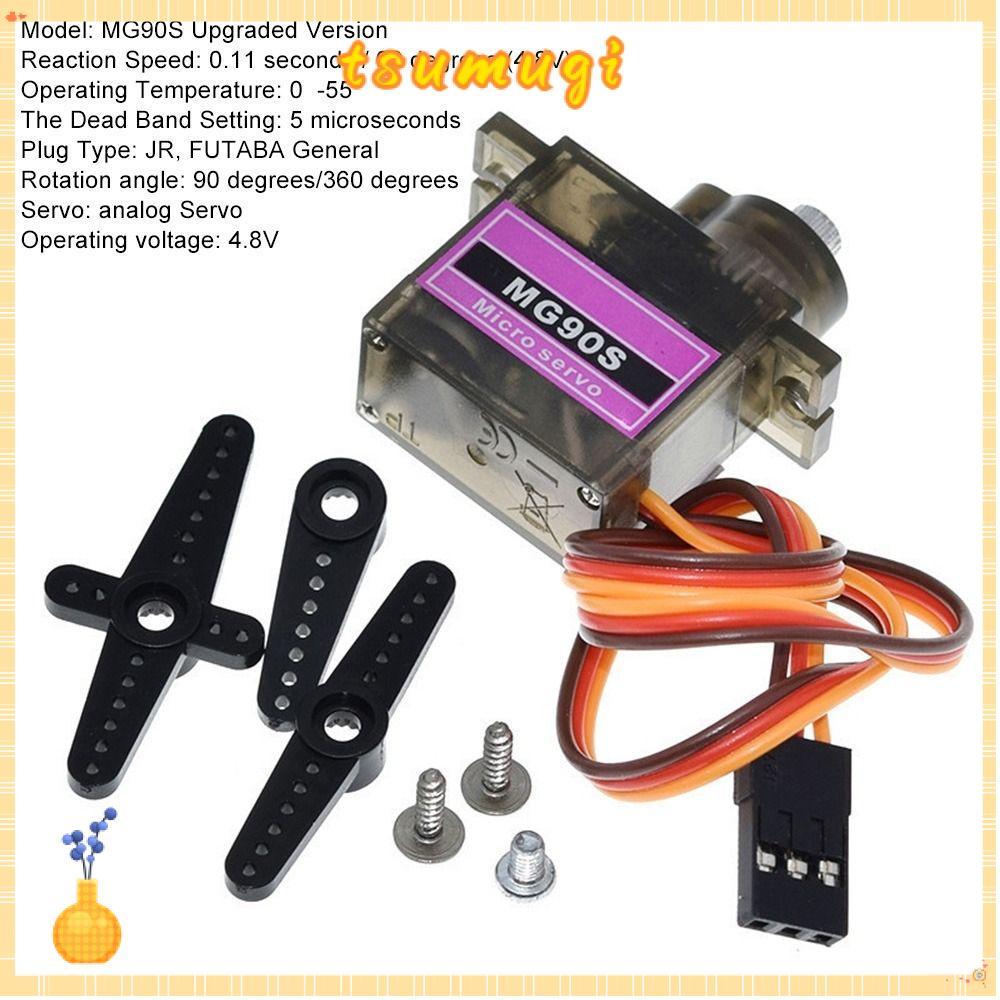 TSUMUGI MG90S 9G Trex 450 Micro สําหรับเฮลิคอปเตอร์ Rc 9G Servo