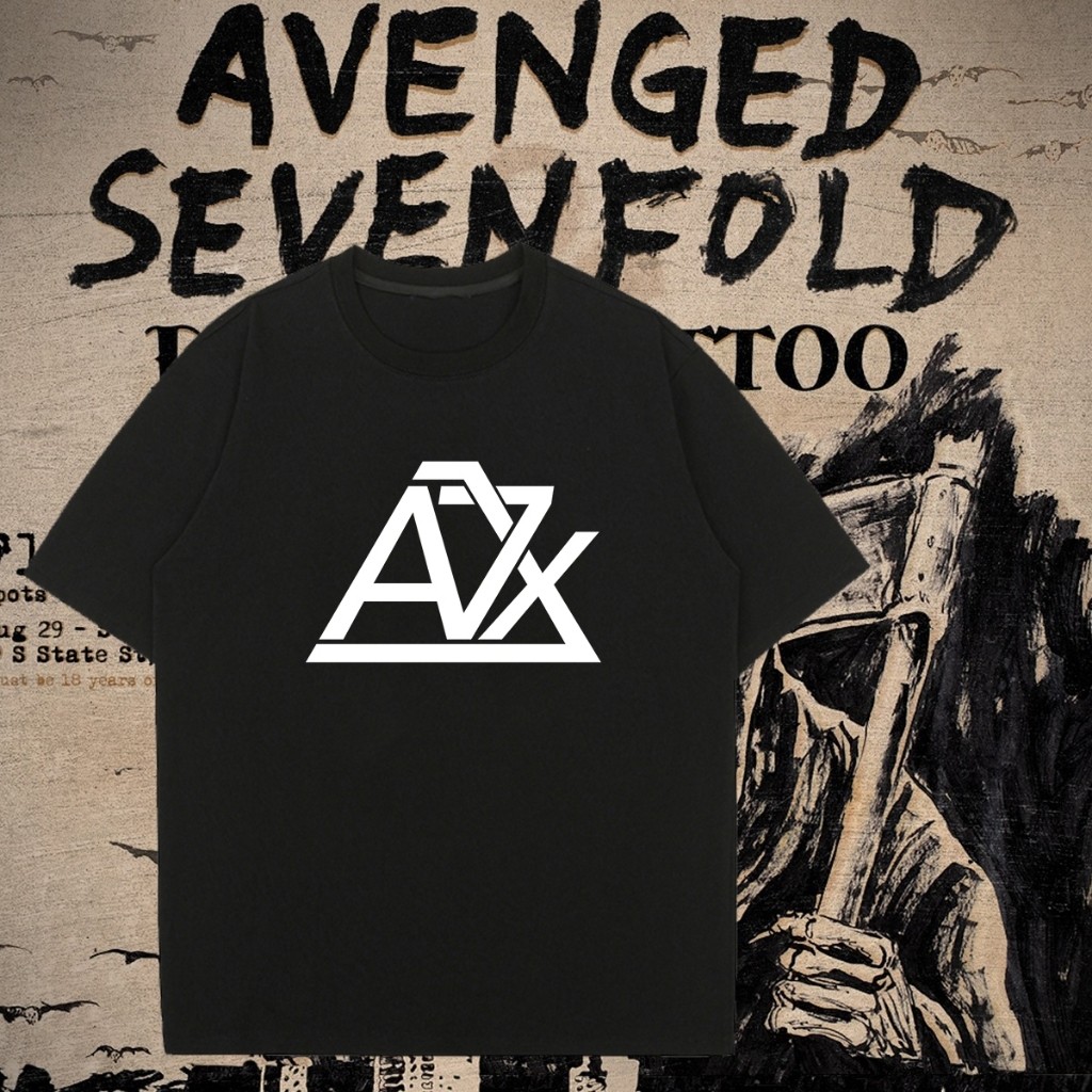 เสื้อยืดวง Avenged Sevenfold A7X Logo สไตล์เมทัลร็อกเท่ๆ ผ้าฝ้าย 100% แฟชั่นฮิต สำหรับผู้ชายผู้หญิง 
