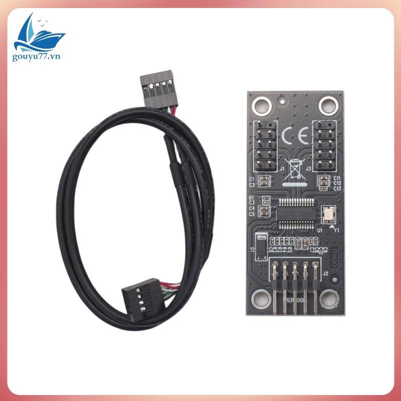 USB Hub USB Splitter USB2.0 9Pin to Dual 9Pin Hub Adapter Riser เมนบอร์ด USB 9Pin Connector 1 ถึง 2 