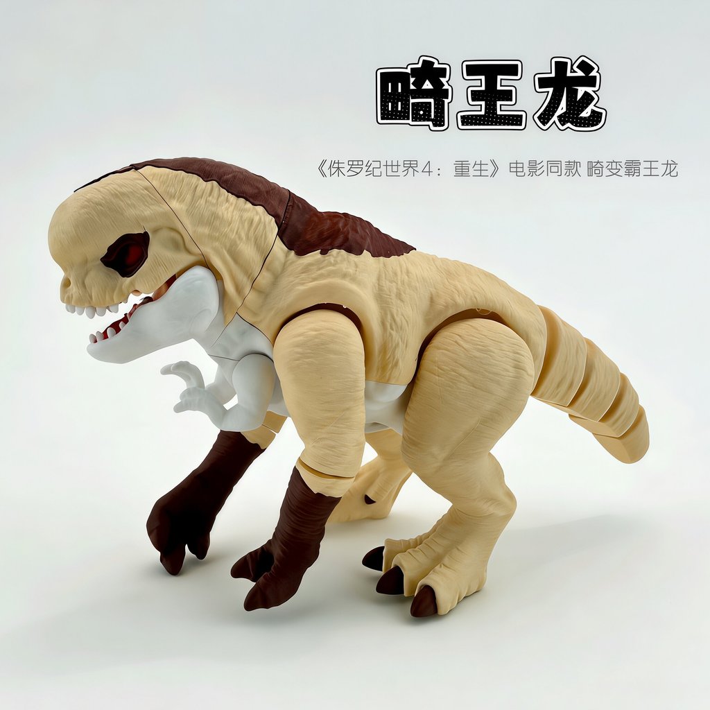 3D พิมพ์ Abnormal Rex Jurassic World-Shaped Abnormal Tyrannosaurus Rex Joint Movable จําลองสัตว์ของเ