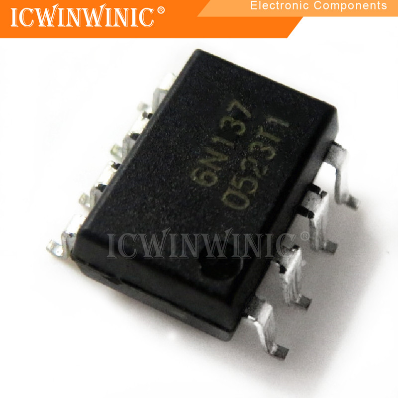 5 ชิ้น 6N137 EL6N137 A6N137 SMD-8 ส่วนประกอบอิเล็กทรอนิกส์