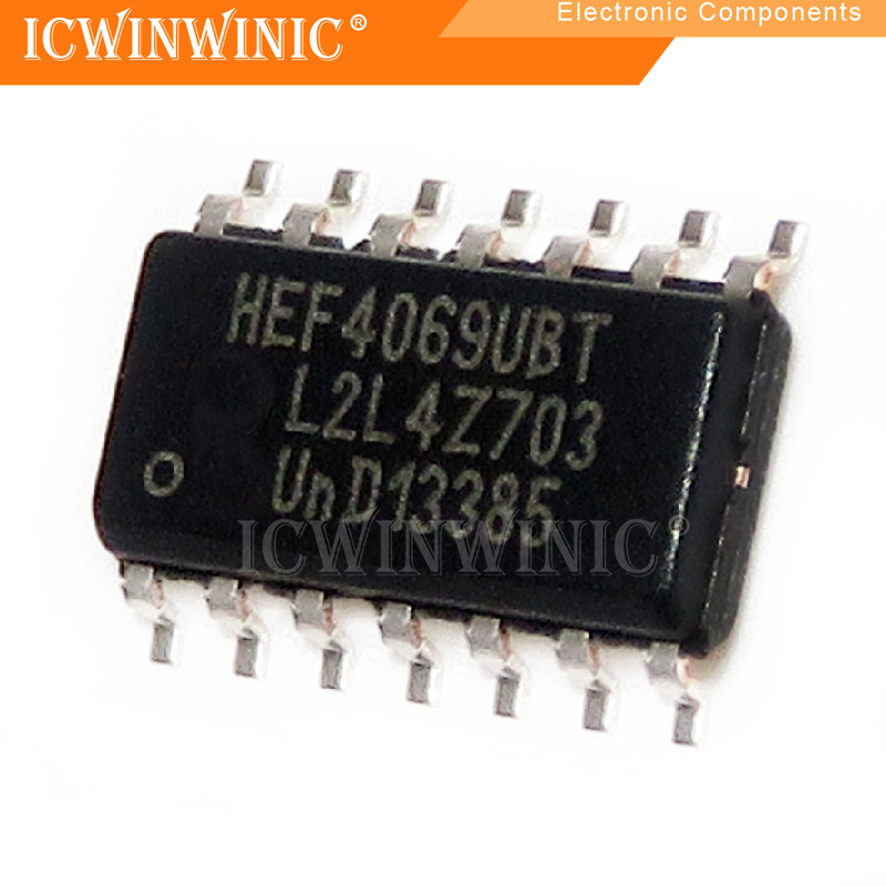 5 ชิ้น HEF4069UBT HEF4069 SOP-14 ส่วนประกอบอิเล็กทรอนิกส์