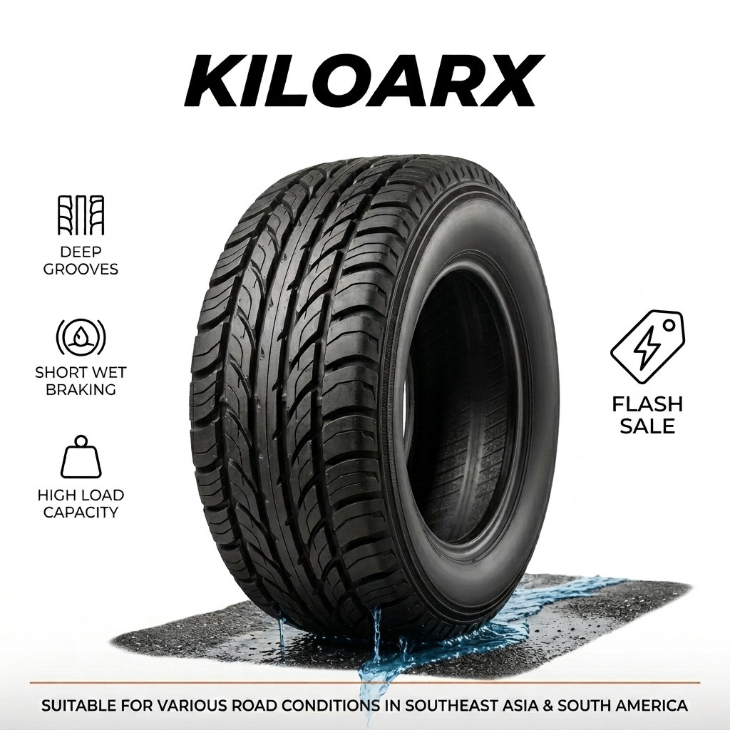 Kiloarx ชุดยางสําหรับรถยนต์ขอบ 19 ขนาด 225/45R19 แบบเรเดียลไร้ยางใน สําหรับขับขี่ปลอดภัยบนท้องถนนที่