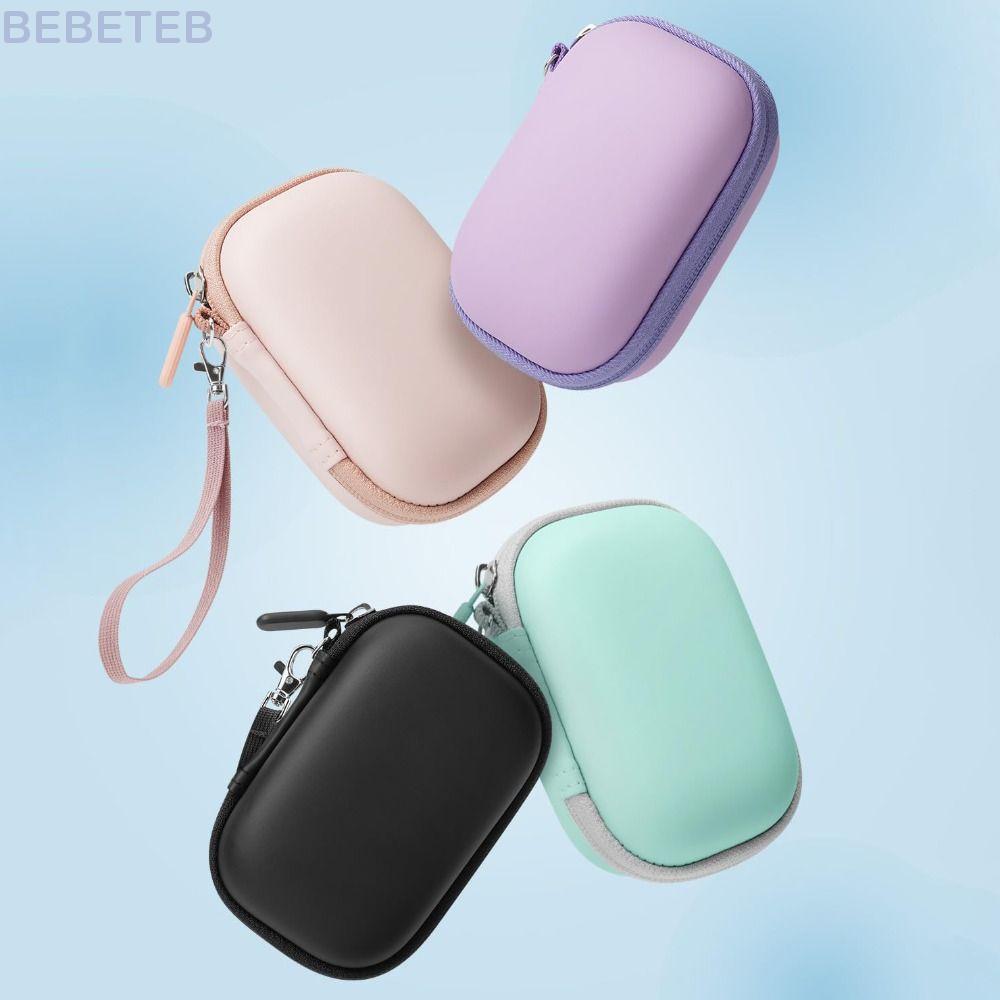 BEBETEB ที่เก็บกล้อง, EVA Shell Plush Padding กระเป๋าเดินทาง,แบบพกพากันน้ําน่ารักกันกระแทก SD Card S