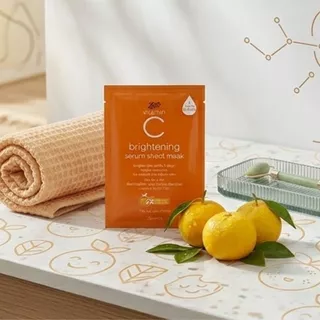 Boots Vitamin C Brightening Serum Sheet Mask 20Ml บู๊ทส์ วิตามิน ซี ไบรท์เทนนิ่ง ซีรั่ม ชีท มาส์ก 20มล.