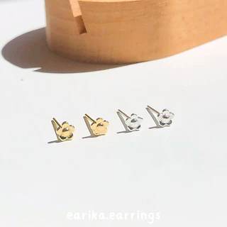 earika.earrings - silvery daisy collection รวมเครื่องประดับก้านเงินแท้ชุบทองคำขาวลายเดซี่ผิวแพ้ง่ายใส่ได้