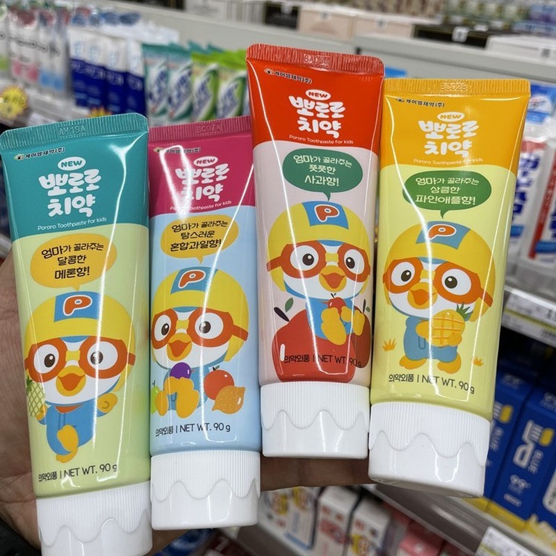Kejin Business Supermarket Issue Voucher General Trade Korea Polele ยาสีฟันเด็กยาสีฟันรสผลไม้ AL8+28