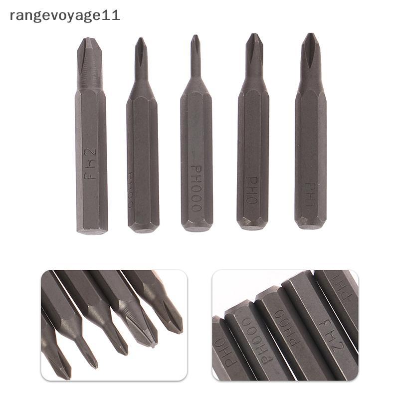 [Range11] 5 ชิ้น H428 มิลลิเมตรไขควงข้ามบิต PH0000 PH000 PH00 PH0 PH1 PH2 4 มิลลิเมตร Hex Shank ไขคว