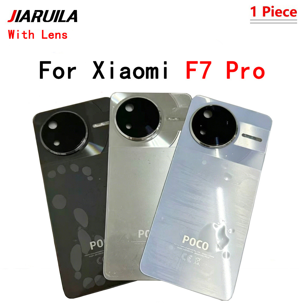 สําหรับ Xiaomi F7 Pro ฝาหลังแบตเตอรี่ด้านหลังฝาครอบกระจกกล้องเลนส์