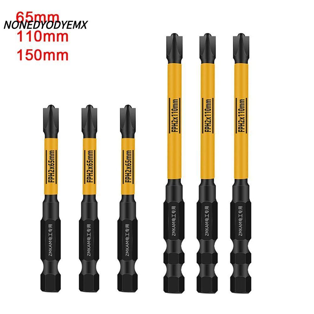 NONGYODYEMX ไขควงบิต, เซอร์กิตเบรกเกอร์แม่เหล็ก FPH2 Cross, 65/110/150 มม.เครื่องมือไฟฟ้าพิเศษผลกระทบไฟฟ้าไดร์เวอร์ไฟฟ้า