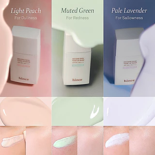 hince Second Skin Tone Up Base (3 colors) | hince Official Store l เบสเมคอัพ แก้ปัญหารอยแดงจากสิว