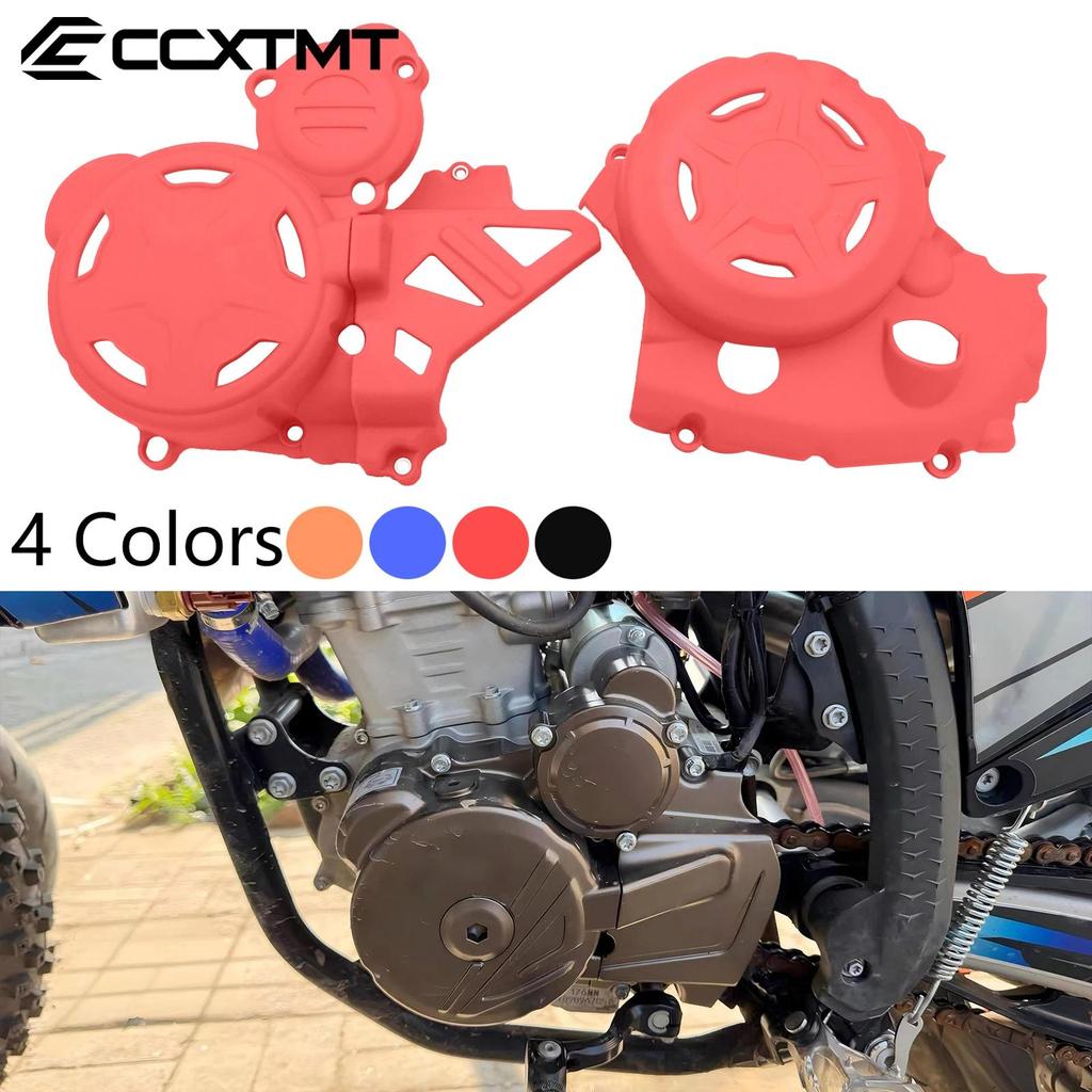 CC Motorcycle Engine Clutch Guard Water Pump Cover Ignition Protector For LC176FMN Engine YB300H Eng