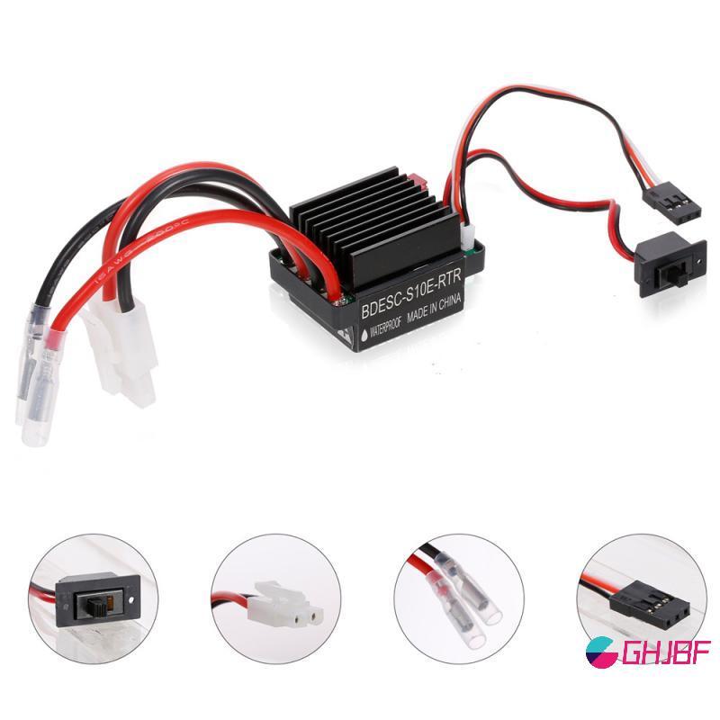 GHJBF] 5V/2 TNeck BEC 320A 2-3S กันน้ํา Brushed ESC Electric Speed Controller เหมาะสําหรับ 1:10 Scal