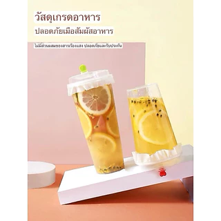 กระดาษกันน้ำหก 500แผ่น กระดาษปิดปากแก้วกันหก ใช้หลอดเจาะได้ ฝาปิด 11cm 12cm 13cm กระดาษกันหก กระดาษปิดแก้ว