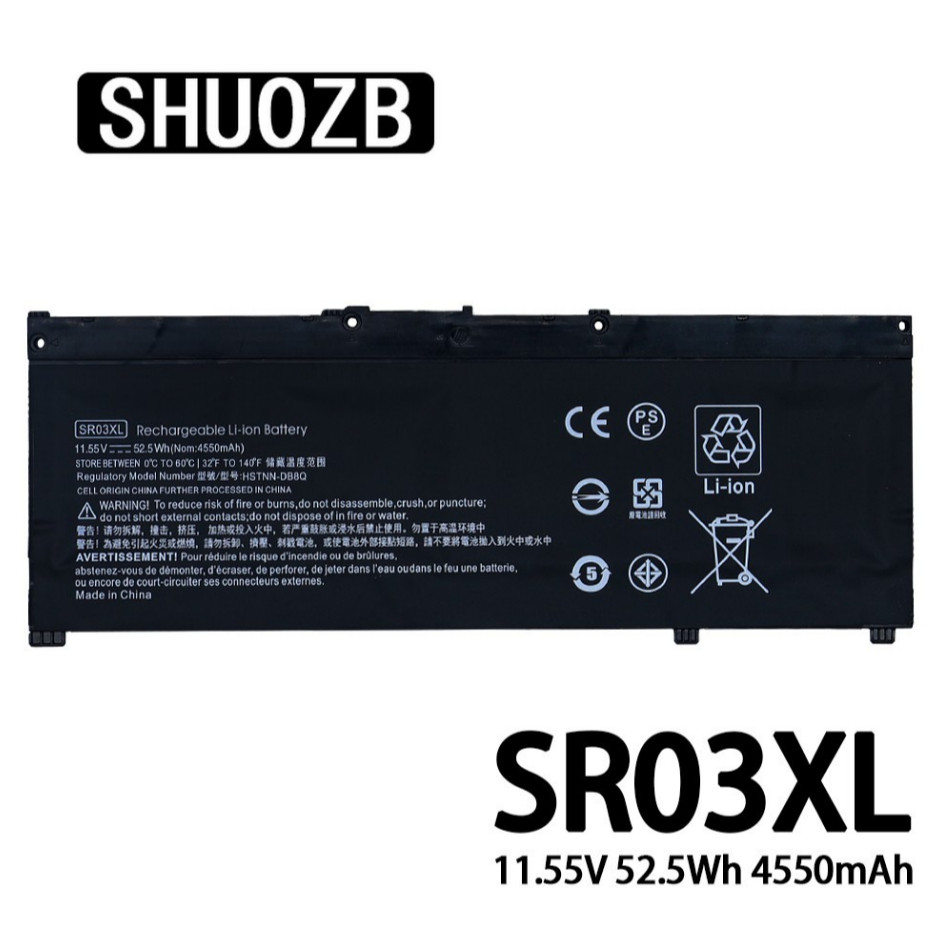รับประกัน 2 ปี BATTERY HP SR03XL แบตเตอรี่ เอชพี Omen 15-CE 2017 Omen 15 2018 Series แท้