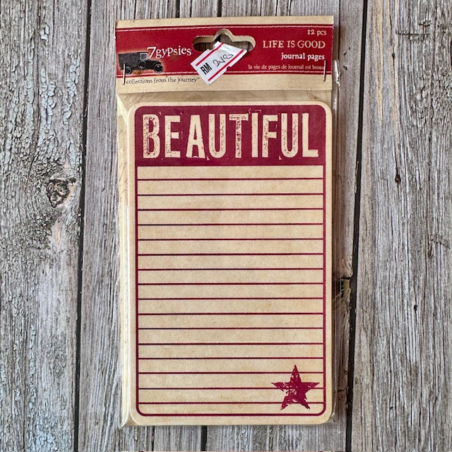 7Gypsies Vintage Journal หน้า - LilyJournal 3 "X5" 12/Pkg 记