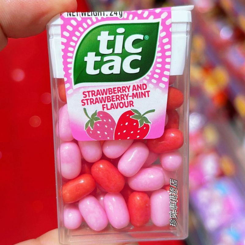 ฮ่องกง Daigou TicTac Fresh Mint Tick Mini Snacks Mint Candy Throat Moisturizing Imported Candy Fresh