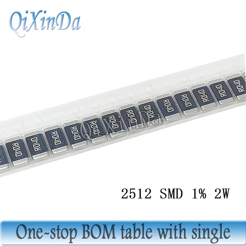 20PCS Alloy Resistor 2512 1% 2W R001 R002 R003 R004 R008 R009 R010 R012 R015 R020 R025 R060 R070 R10