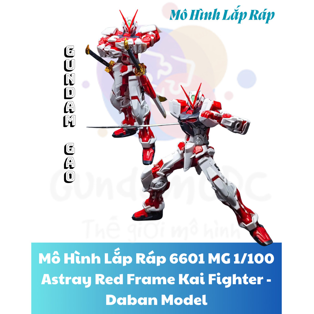 โมเดลประกอบ 6601 MG 1/100 Astray Red Frame Kai Fighter- โมเดล daban - GundamGao