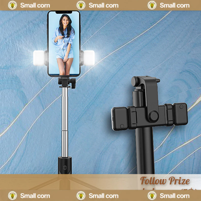 ไม้เซลฟี่ ไม้ถ่ายเซลฟี่ รีโมทบลูทูธ ไม้เซลฟี่ ไฟไลฟ์สด Selfie Stick ไกลแบบบลูทูธ สมาร์ทโฟนได้