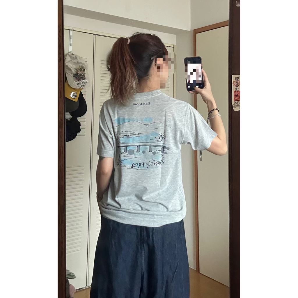 ขายร้อน Montebell เสื้อยืดแขนสั้น unisex พิมพ์ลาย Kochi Shimagawa