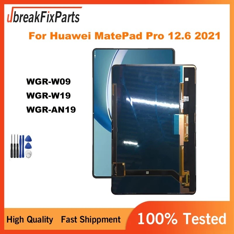 OriginalสําหรับHuawei MatePad Pro 12.6 2021 จอแสดงผลLCD Touch Screen Digitizer Assembly WGR-W09 WGR-