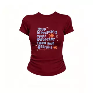เสื้อยดเข้ารูปู คอกลม ทรงตรง แขนสั้น ใส่หน้าร้อน ทรงสลิมฟิต รัดรูป เสือสัน สาวฮอต ทรงแคบ Women T-shirt(จัดส่งใน