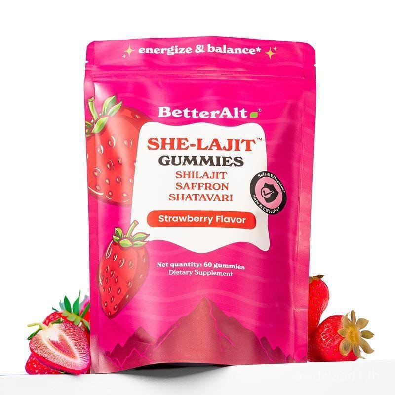BetterAltWomenSHE-LajitGummies|สําหรับพลังงาน&ฮอร์โมนสมดุล|หิมาลัยShilajit,Shatavari&Saffiron|OBGYNแ