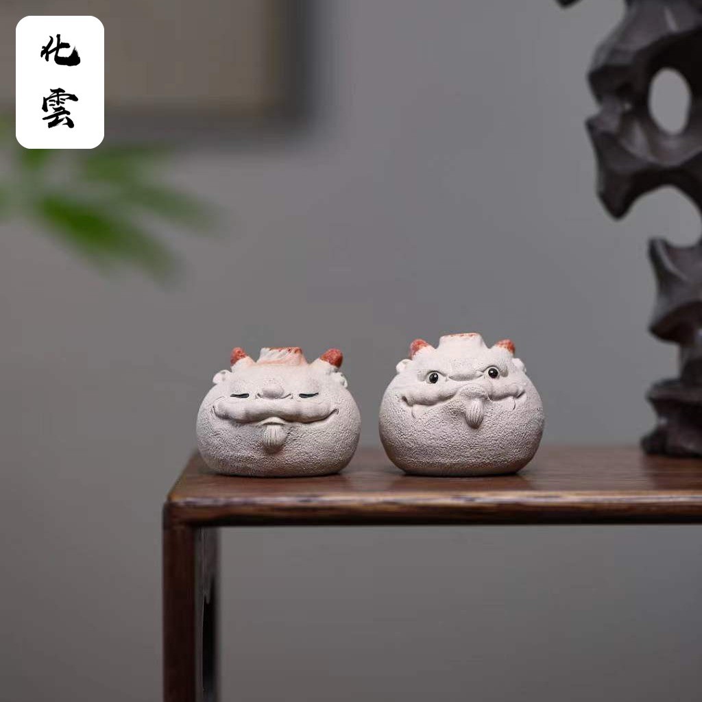 [Huayun] Yixing Zisha Xiaolongbao Tea Pet Boutique Creative Xiaolong Zisha Tea Pet สามารถใช้เป็นฝาปิดโต๊ะน้ําชาโต๊ะน้ําชาตกแต่งชุด