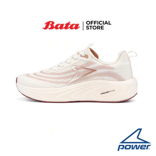 Bata บาจา Power รองเท้าวิ่งออกกำลังกาย แบบผูกเชือก สำหรับผู้หญิง รุ่น ENERGY RIPPLE สีเบจ 5908002 สีดำ 5906002