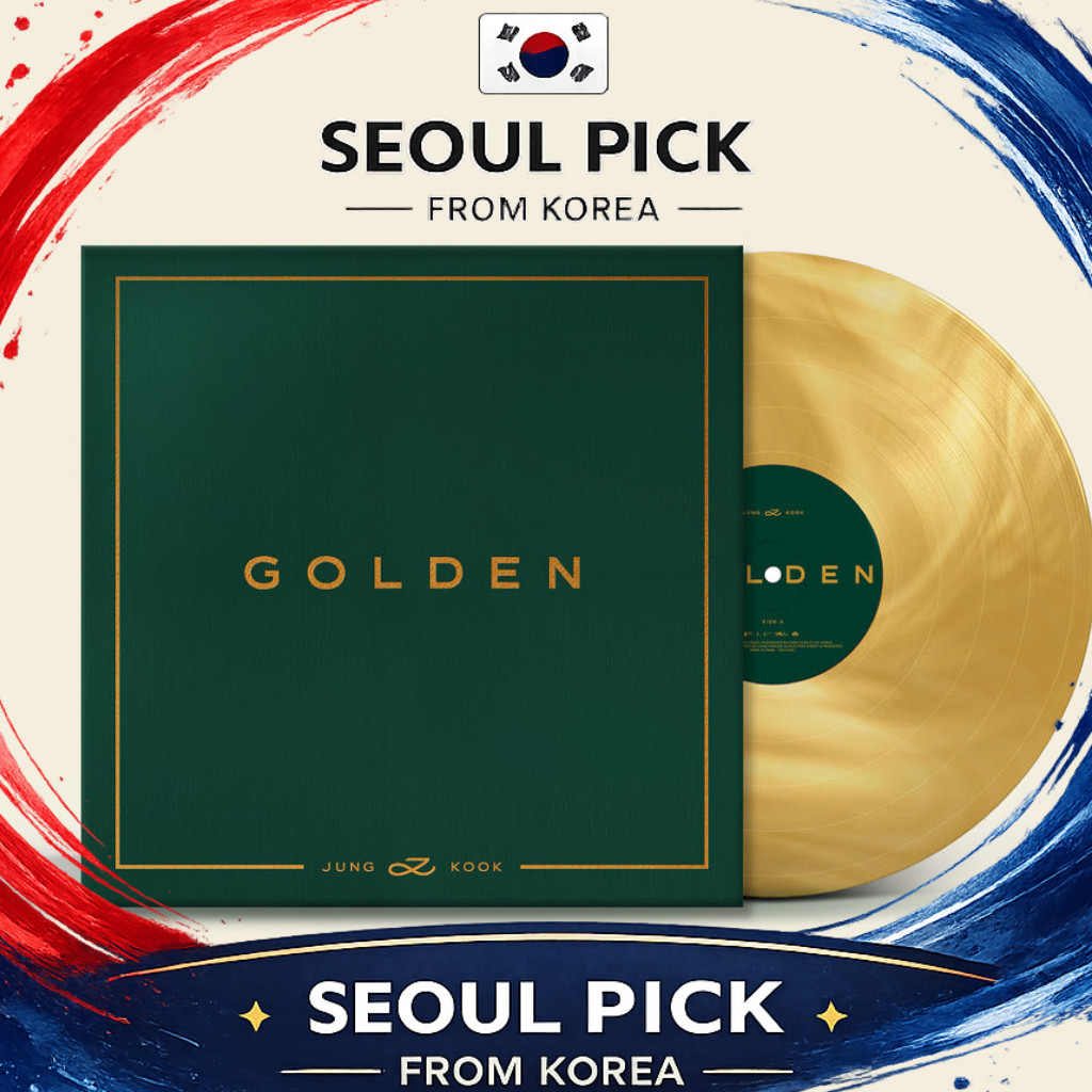 [Jungkook (BTS)] GOLDEN LP Vinyl | ไวนิลอัลบั้ม BTS Jungkook Solo ของแท้