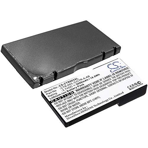 Cameron Sino 5000mAh ใหม่ Li-ion ขยายแบตเตอรี่พร้อมฝาครอบสําหรับ Nintendo 3DS, N3DS, CTR-001, MIN-CT