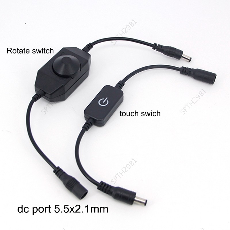 12V 24V LED strip สวิทช์สัมผัส dimmer ความสว่างควบคุมปรับ power controller monochrome LED dimmer สวิทช์ 1keys dimmer TH29B1