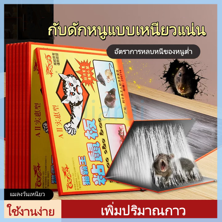 JiaRui กับดักหนูแบบเหนียว / กาวติดแน่นสำหรับหนูตัวใหญ่ / กับดักหนูบ้านที่มีแรงยึดเกาะสูงเป็นพิเศษ