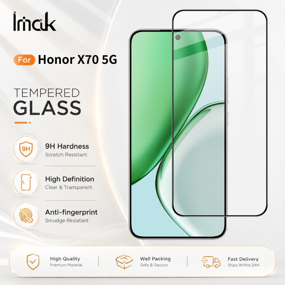 ฟิล์มกระจก สำหรับ Honor X70 X70i X60 GT X60i 5G 9H ความแข็ง ป้องกันลายนิ้วมือ FM0003