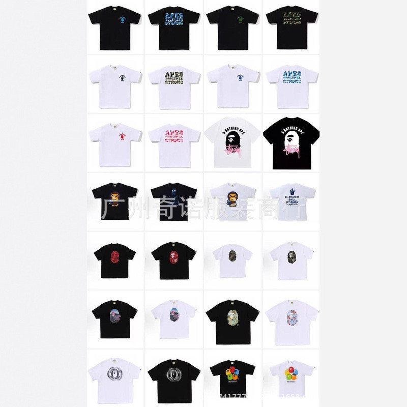 เสื้อยืดกีฬาแขนสั้นลายพรางแบบยูนิเซ็กส์ BAPE X Miami International MIAMI แบรนด์แฟชั่นสุดฮิต