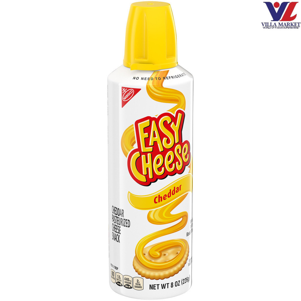 [สินค้าส่งด่วน] [5517] Nabisco Easy Cheese Easy Cheddar Cheese เชดดาร์ชีสแบบสเปรย์ 248g