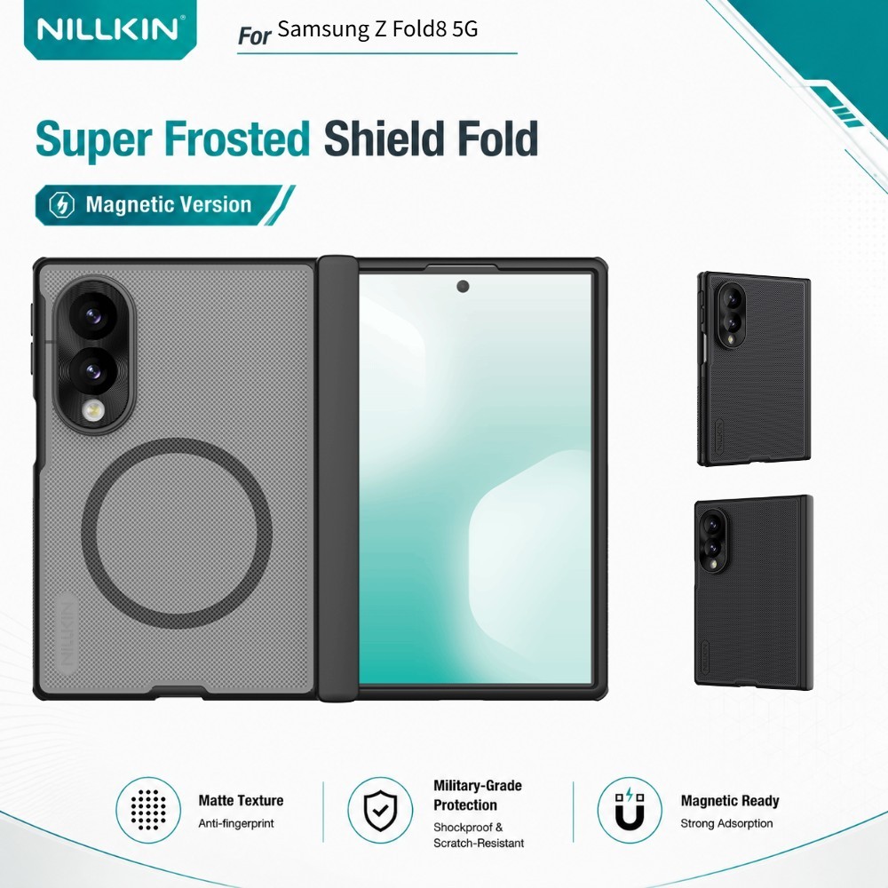 NILLKIN เคสแม่เหล็ก สำหรับ Samsung Galaxy Z Fold 8 Fold8 ไม่มีช่องเสียบปากกา บานพับป้องกัน CA4019