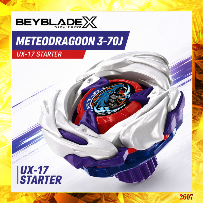[TAKARA TOMY] BEYBLADE X UX-17 Meteor Dragoon 3-70J Left-Spin Starter with Launcher