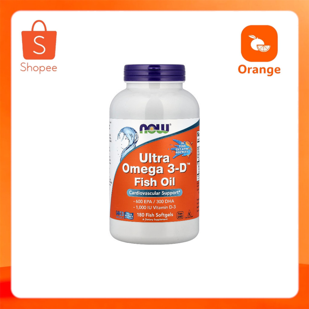 NOW Foods, Ultra Omega 3-D™ Fish Oil, 180 Fish Softgels