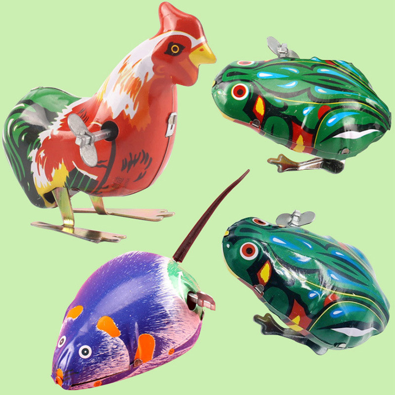 Preferred#Clockwork tin frog80Nostalgic wind-up toys: classic spring-powered animals, children's sta