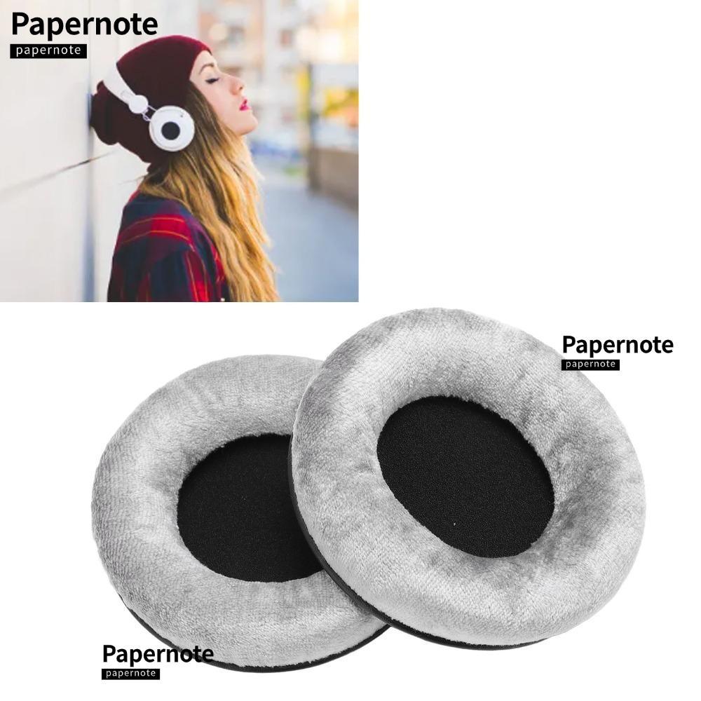 PAPERNOTE 2PCS เปลี่ยนแผ่นรองหูฟัง,กํามะหยี่หน่วยความจําโฟมเสียงแยกหูเบาะ, 100 มม.นุ่มและสบายหูสําหร