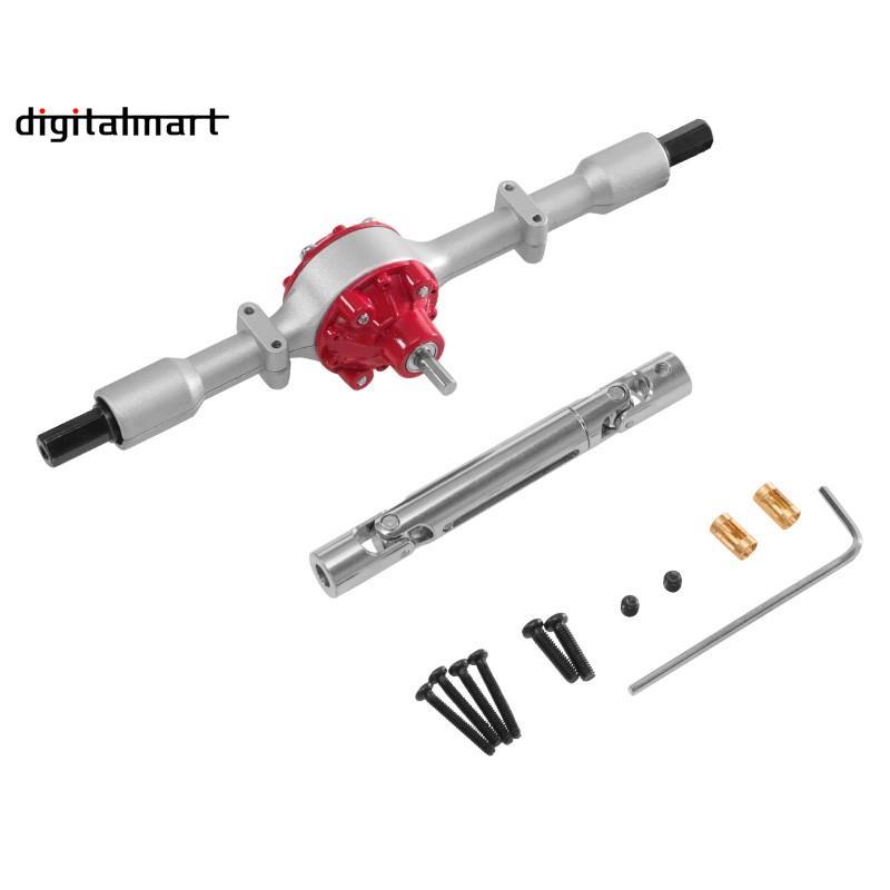 สะพานเพลาหลังโลหะพร้อมชุดเพลาขับสําหรับรถ RC- อะไหล่อัพเกรดสําหรับ LDRC LD1297 LD1279 รุ่นอุปกรณ์เสร