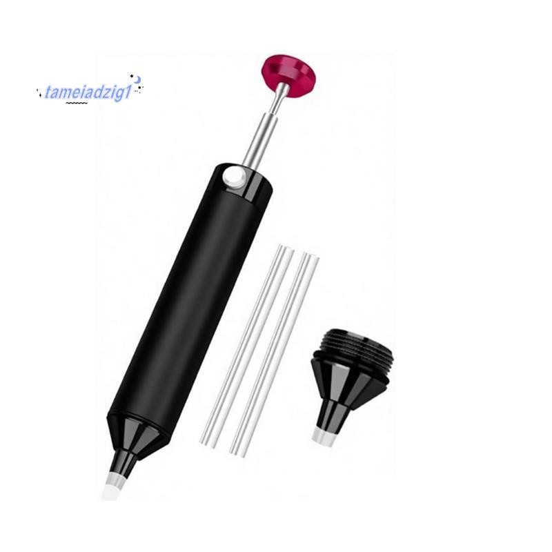 Solder Sucker Desoldering Pump พร้อมหัวฉีดสํารอง, ปั๊มสุญญากาศ Solder Remover เครื่องมือสําหรับซ่อมอ