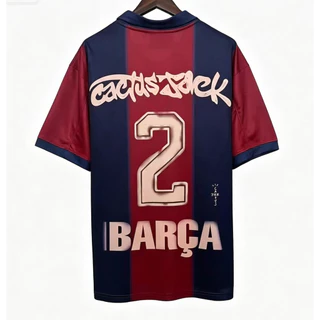 00-01 แฟนเวอร์ชั่นบาร์ x แคคตัสรีโทรโครงกระดูกฟุตบอลเซอร์ซี่เสื้อกีฬาเซอร์ซี่